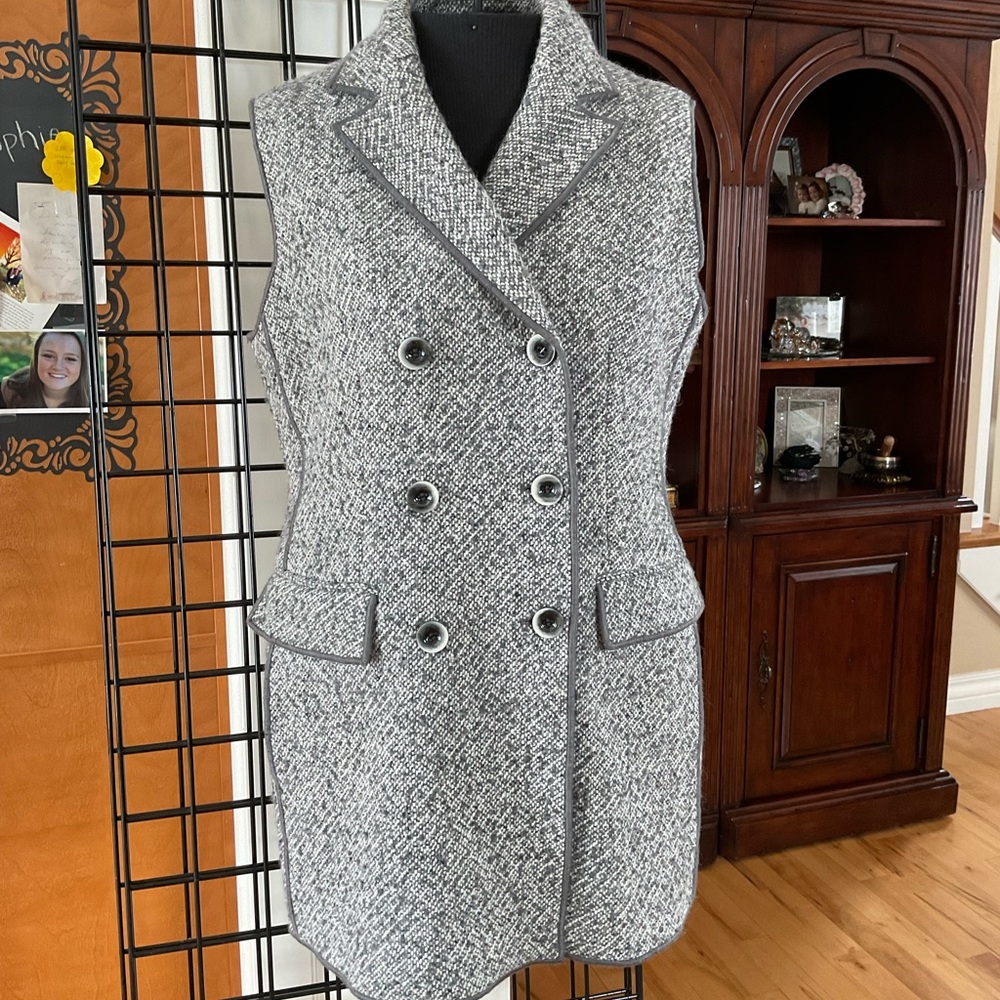 Wool Sleeveless Style Blazer by W by WORTH